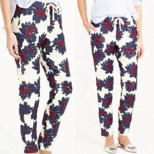 J. Crew Sequin Firework Floral Jogger Pants SZ 6